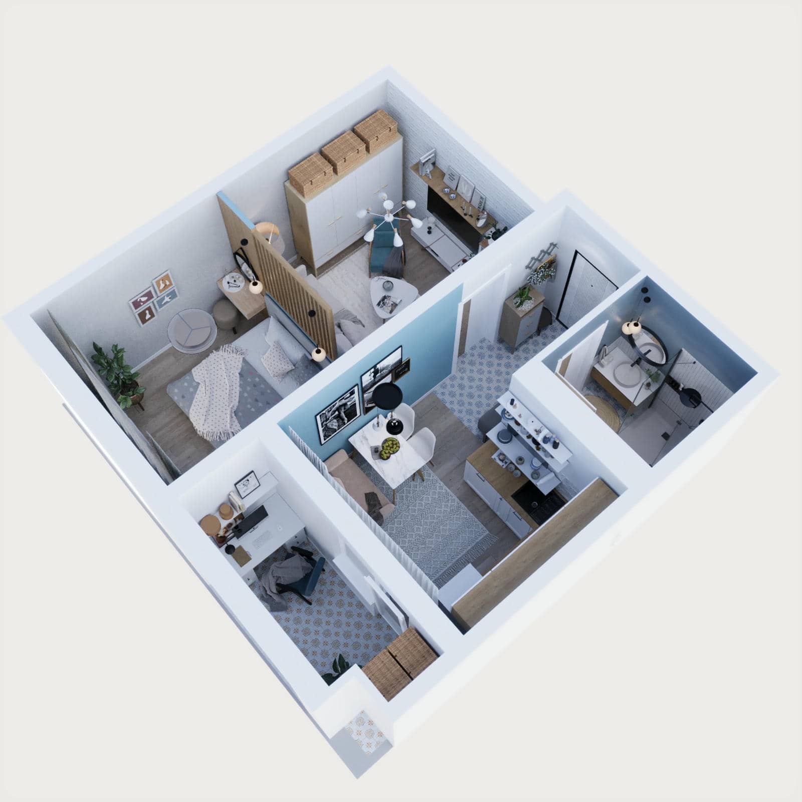 1 кк, 37,70 м², Вариант 3